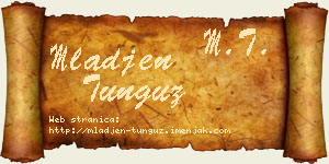 Mlađen Tunguz vizit kartica